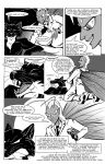 2011 animal_humanoid annoyed antennae_(anatomy) anthro arthropod arthropod_humanoid bath bathhouse black_and_white black_body black_fur cheek_tuft clothing coat comic compound_eyes countershade_neck countershading dialogue duo english_text eyes_closed facial_tuft fangs fur grin gulonine hi_res hot_tub humanoid hybrid inner_ear_fluff insect insect_humanoid insect_wings inside jack_salem kneeling lab_coat laugh looking_aside looking_at_another male mammal marten monochrome mustelid musteline necktie nude_male onomatopoeia open_mouth partially_submerged public_bath relaxing roz_gibson sable_(marten) sharp_fangs sharp_teeth smile sound_effects speech_bubble teeth text text_box tongue topwear tuft undressed wet wet_body wet_fur whiskers wings