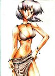  bikini fanart fushigi_no_umi_no_nadia nadia small_waist swimsuit traditional_media 