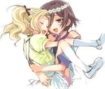  1girl artist_request carrying code_geass hug lelouch_lamperouge lowres nunnally_lamperouge princess_carry 