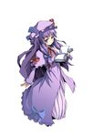  bad_id bad_pixiv_id book hair_ribbon hat kasuga_ayumu_(haruhipo) long_hair patchouli_knowledge purple_hair ribbon solo touhou 