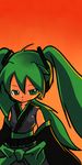  green_hair hatsune_miku japanese_clothes long_hair okera solo twintails vocaloid 