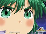  face green_eyes green_hair gununu male_focus masaki_andoh solo super_robot_wars super_robot_wars_original_generation super_robot_wars_the_lord_of_elemental 