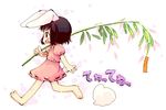  barefoot inaba_tewi oekaki raina solo tanabata tanzaku touhou 