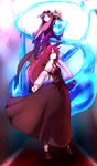  bad_id bad_pixiv_id bat_wings chirigami-san hat head_wings koakuma long_hair multiple_girls patchouli_knowledge purple_eyes purple_hair red_eyes red_hair touhou wings 