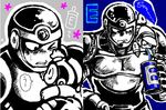  baby bacbac-miki crashman drinking drinking_straw flashman multiple_boys robot rockman rockman_(character) rockman_(classic) 