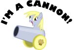  alpha_channel blonde_hair cannon dafuq? derpy_hooves_(mlp) equine female food friendship_is_magic hair hi_res horse kalleflaxx mammal muffin my_little_pony open_mouth pony solo yellow_eyes 