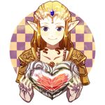  blue_eyes brown_hair chichi_band gloves heart long_hair pointy_ears princess_zelda simple_background smile solo the_legend_of_zelda the_legend_of_zelda:_twilight_princess white_background 