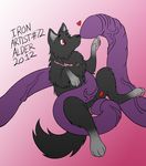  &hearts; all_fours canine cuddling cute female feral mammal nuzzling sex spread_legs spreading tentacles wolf 