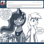  derpy_hooves_(mlp) duo equine female feral food friendship_is_magic headset horn horse john_joseco mammal my_little_pony pegasus pony princess_luna_(mlp) tumblr winged_unicorn wings 