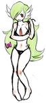  female gardevoir green_hair hair haychel nintendo pok&#233;mon pok&eacute;mon red_eyes solo video_games 