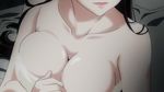  animated animated_gif bare_shoulders big_breasts breasts cleavage kanoe_yuuko large_breasts legs naked_towel pale_skin solo tasogare_otome_x_amnesia towel white_skin 