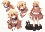  bat bdsm blonde_hair bondage bound bound_wrists chain character_sheet collar fuurin_(omaemona) hair_over_eyes hidden_eyes long_hair looking_at_viewer pixiv_fantasia pixiv_fantasia_sword_regalia red_eyes sweater very_long_hair 