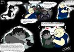  2009 bear black_background bragon cat chubby comic dragon english_text feline hybrid jakegr jakegr_(character) male mammal overweight plain_background romantic ruick text 