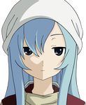  absurdres blue_hair dust_mask expressionless furuya_mero hat highres imouto sankarea vector_trace 