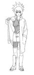  artist_request breasts fishnets long_coat long_image longcoat mitarashi_anko monochrome naruto ninja skirt tall_image 