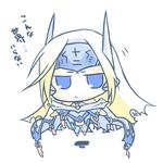  1girl arc_system_works blazblue blonde_hair blue_eyes chibi long_hair mu-12 white_background 