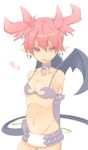  :p bad_id bad_pixiv_id bare_shoulders bat_wings bikini_top collar demon_girl disgaea earrings elbow_gloves etna flat_chest gloves heart highres jewelry looking_at_viewer microskirt navel pink_eyes pink_hair pointy_ears short_hair skirt solo tail tongue tongue_out tsunotsuki_(uguisu_maccha) twintails wings 