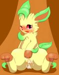  blush cum cum_in_pussy cum_inside drooling eeveelution female leafeon looking_at_viewer nintendo one_eye_closed open_mouth orgasm pok&#233;mon pok&eacute;mon presenting pussy pussy_juice saliva solo spread_legs spreading tears tongue video_games 