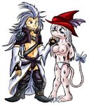  bondage bound breasts burmecian camel_toe female final_fantasy final_fantasy_ix freya_crescent human kuja male mammal nipples panties rat rodent topless underwear unknown_artist video_games 