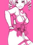  1girl atlus breasts catherine catherine_(game) cleavage drill_hair female highres pink_eyes red_eyes ribbon 