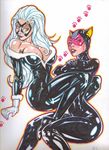  and bad black cat catwoman diffrent feline from girls the two worlds 