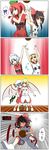  6+girls alice_margatroid basketball bat_wings blonde_hair blue_hair comic hakurei_reimu hat highres hong_meiling izayoi_sakuya kirisame_marisa long_hair multiple_girls remilia_scarlet seren_(staphy) short_hair touhou translation_request uniform wings 