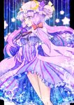  bow crescent hair_bow highres patchouli_knowledge purple_eyes purple_hair qontamblue ribbon solo touhou 