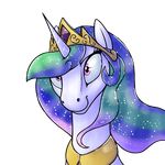  chazcatrix crown english_text equine female feral friendship_is_magic hair horn horse long_hair mammal moon multi-colored_hair my_little_pony plain_background princess princess_celestia_(mlp) purple_eyes royalty scared solo text transparent_background unicorn 