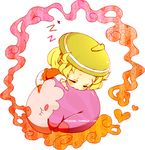  bad_id bad_pixiv_id bel_(pokemon) blonde_hair chibi closed_eyes gen_5_pokemon hat musharna orange_legwear pantyhose pikiru pokemon pokemon_(creature) pokemon_(game) pokemon_bw short_hair sleeping 