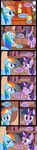  bookcase candle comic cutie_mark dialog dialogue door english_text equine female feral friendship_is_magic hair horn horse library mammal multi-colored_hair my_little_pony pegasus pony rainbow_dash_(mlp) rainbow_hair text twilight_sparkle_(mlp) unicorn veggie55 wings 