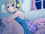  bunny headphones kagamine_rin night vocaloid yayoi_(egoistic_realism) 