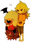  bad_id bad_tumblr_id gen_5_pokemon green_eyes green_hair long_hair n_(pokemon) pikiru pokemon pokemon_(creature) pokemon_(game) pokemon_bw woobat zorua 