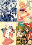  3girls altaria artist_name bad_id bad_pixiv_id bandana brown_hair censored chansey coat doodle dress gen_1_pokemon gen_3_pokemon gen_4_pokemon glasses gloves green_hair haruka_(pokemon) hat hikari_(pokemon) holding holding_poke_ball joy_(pokemon) mitsuru_(pokemon) multiple_boys multiple_girls nurse open_mouth pikiru pink_hair piplup pointless_censoring poke_ball pokemon pokemon_(creature) pokemon_(game) pokemon_dppt pokemon_platinum pokemon_rse ralts scarf signature winter_clothes yuuki_(pokemon) zigzagoon 