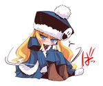  blush chibi gunner jack_frost sekaiju_no_meikyuu solo tears usoneko 