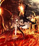  ar_tonelico ar_tonelico_i aurica_nestmile black_eyes demon_girl horns kouji_(astral_reverie) red_hair solo succubus tail wings 