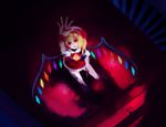  bad_id bad_pixiv_id banned_artist blood flandre_scarlet harano looking_at_viewer reaching solo stairs touhou wings 