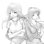  artist_request genderswap genderswap_(mtf) greyscale koizumi_itsuki koizumi_itsuki_(female) kyon kyonko lowres monochrome multiple_girls sketch suzumiya_haruhi_no_yuuutsu 