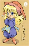  artist_request blonde_hair blue_eyes charlotte_(seiken_densetsu_3) curly_hair hat long_hair lowres seiken_densetsu seiken_densetsu_3 solo 