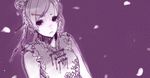  chinese_clothes copyright_request goshiki_suzu monochrome purple solo spot_color 