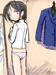  copyright_request lowres mirror oekaki panties solo takayaki underwear 