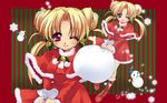  christmas dlsite.com highres malino_(dream_maker) premium-chan santa_costume wallpaper 