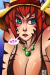  breasts fel_(character) female hat kenno_arkkan my_life_with_fel necklace 
