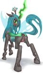  blush butt changeling cum equine female feral friendship_is_magic green_eyes hair hoihoi holes horn looking_at_viewer mammal my_little_pony pussy queen_chrysalis queen_chrysalis_(mlp) solo uncensored wings 
