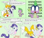  3pac crossover friendship_is_magic my_little_pony rarity sonic_team spike tails 