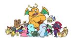  cherubi dragonite furret lopunny mawile meloetta oshawott pokemon quagsire quagsire_(artist) slowking trubbish weavile whimsicott zubat 