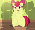  amber_eyes apple_bloom apple_bloom_(mlp) bow equine evilkey female friendship_is_magic hair horse imminent_rape mammal my_little_pony pony pussy red_hair shadow silhouette young 