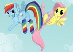  fluttershy friendship_is_magic iluq my_little_pony rainbow_dash 