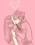  1girl anemone_(eureka_seven) artist_request blush couple dominic_sorel eureka_seven eureka_seven_(series) hetero kiss long_hair 