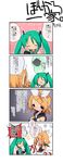  comic hatsune_miku highres kagamine_rin kuroba_u multiple_girls translated twintails vocaloid 