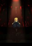  bad_id bad_pixiv_id blonde_hair copyright_request curtsey dress highres nekoita solo twintails 